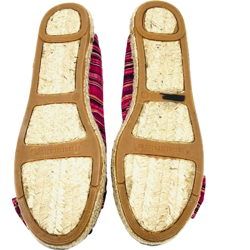 Naturalizer women's Magenta fabric espadrille flats size 8 NWOT